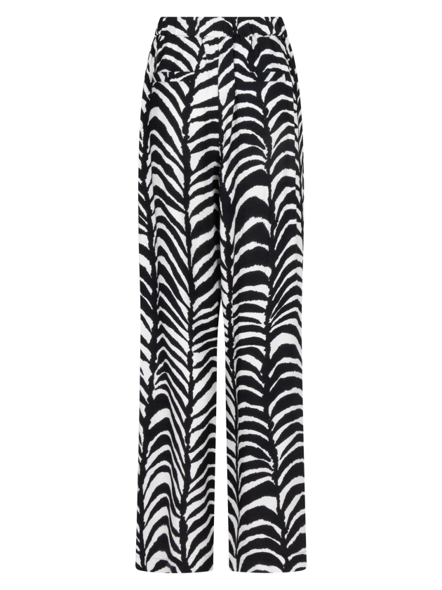 Tramontana Wide-Leg Trousers Palm Eclipse 009998 Print blacks