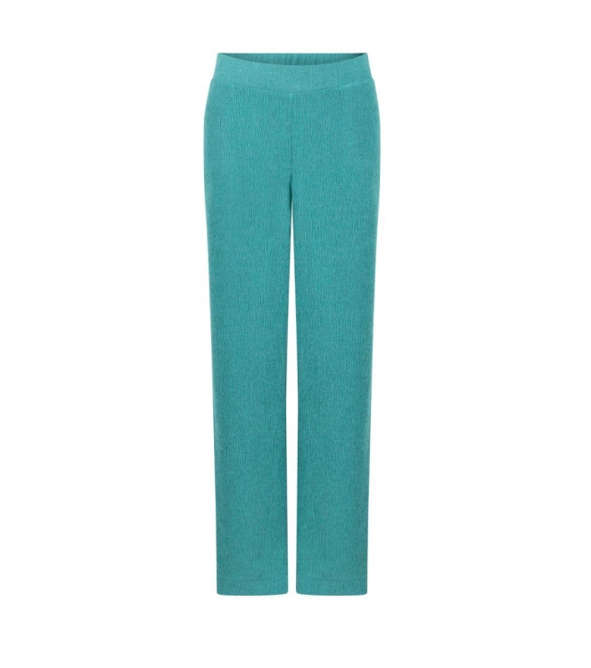 Tramontana Crinkled Wide-Leg Trousers 005835 Deep aqua blue