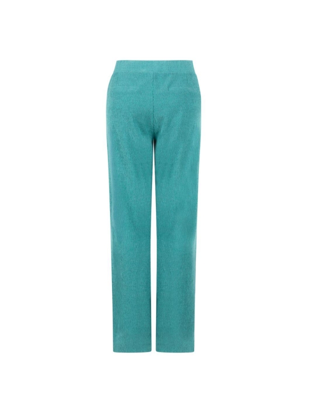 Tramontana Crinkled Wide-Leg Trousers 005835 Deep aqua blue