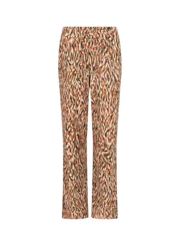 Tramontana Wide-Leg Trousers Animal Brush 100001 Print aloe