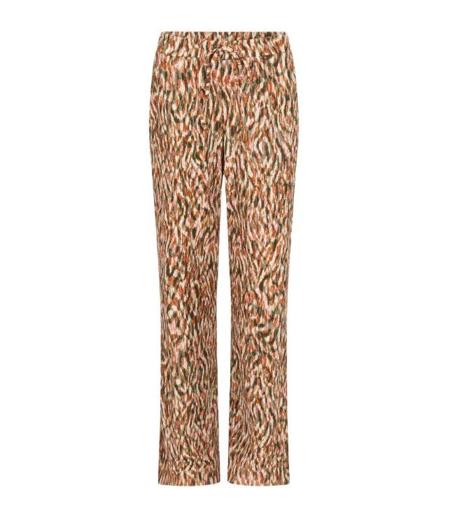 Tramontana Wide-Leg Trousers Animal Brush 100001 Print aloe