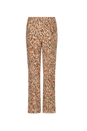 Tramontana Wide-Leg Trousers Animal Brush 100001 Print aloe