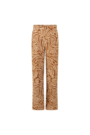Tramontana Wide-Leg Trousers Flowy Shells 009992 Print browns