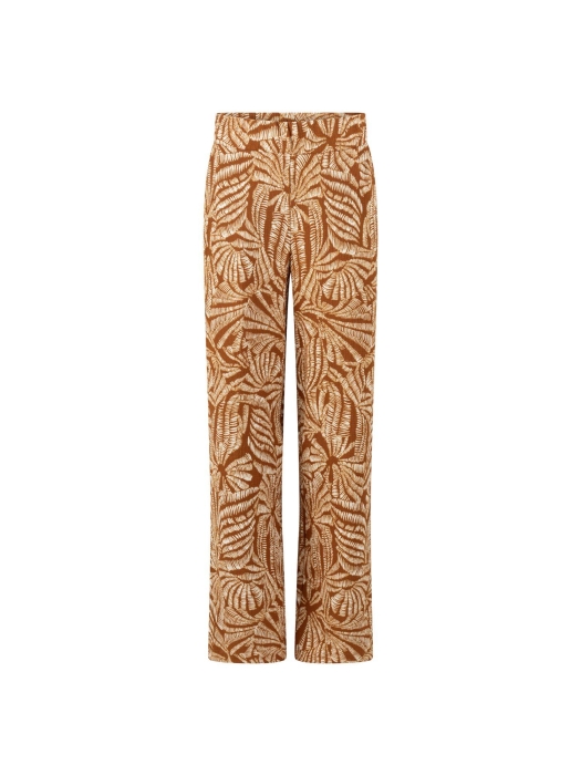 Tramontana Wide-Leg Trousers Flowy Shells 009992 Print browns