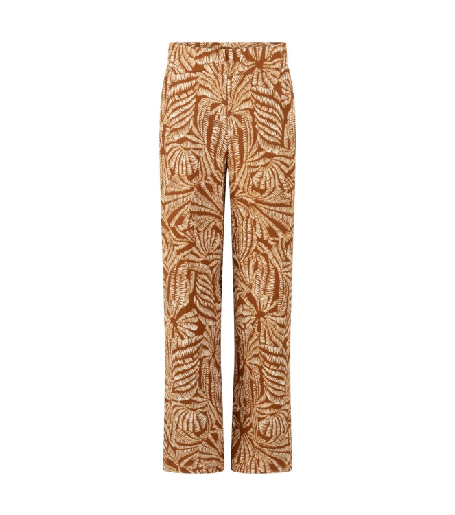 Tramontana Wide-Leg Trousers Flowy Shells 009992 Print browns