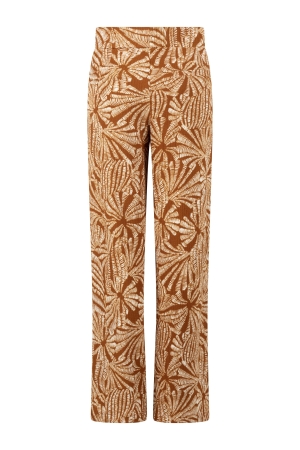 Tramontana Wide-Leg Trousers Flowy Shells 009992 Print browns