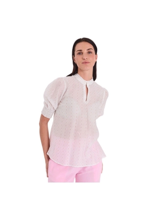 Freequent FQFLORY-BLOUSE Brilliant White w. Silver