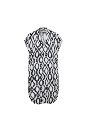 Freequent FQFLOI-DRESS Brilliant White w. Black