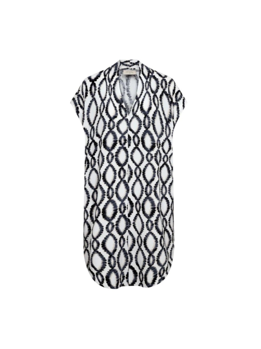Freequent FQFLOI-DRESS Brilliant White w. Black