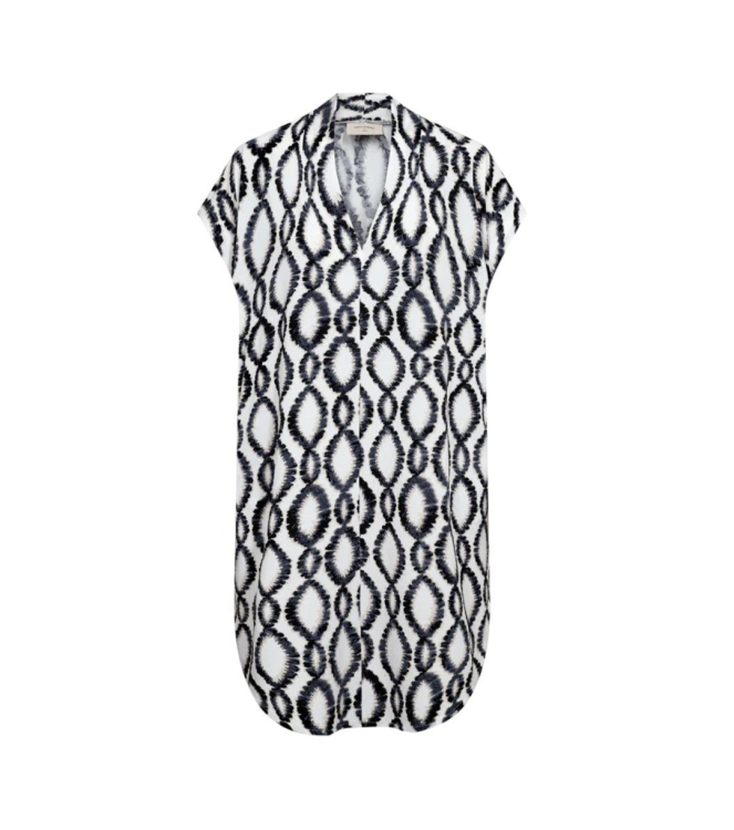 Freequent FQFLOI-DRESS Brilliant White w. Black
