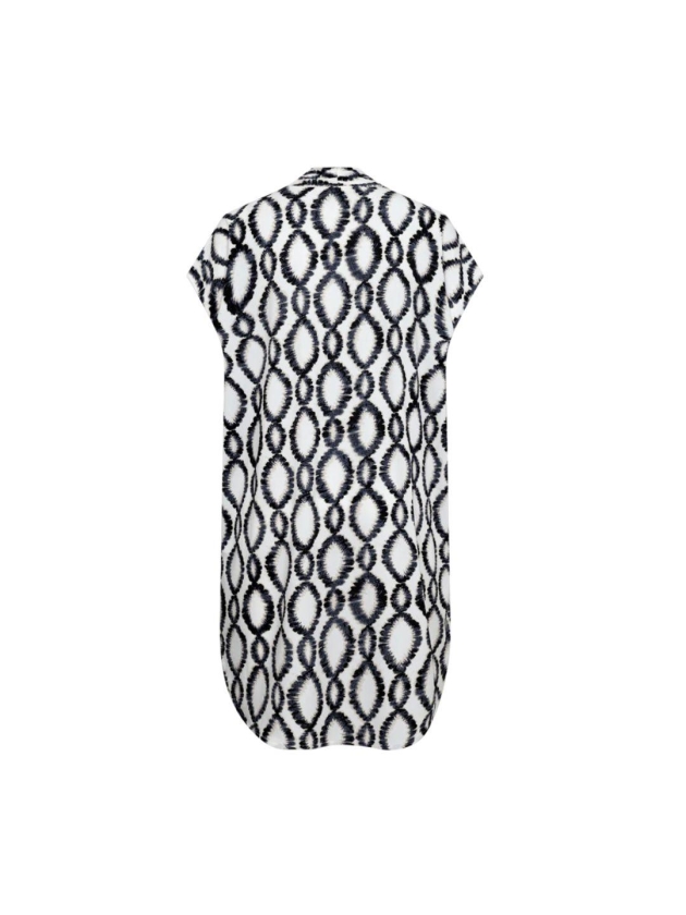 Freequent FQFLOI-DRESS Brilliant White w. Black
