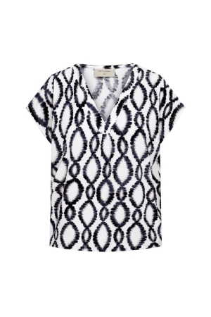 Freequent FQFLOI-TEE Brilliant White w. Black