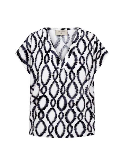 Freequent FQFLOI-TEE Brilliant White w. Black