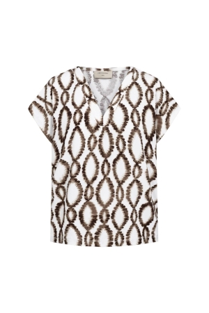 Freequent FQFLOI-TEE Brilliant White w. Coffee Bean