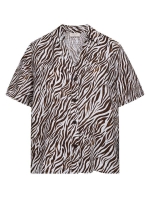 Freequent FQMELE-SHIRT Brilliant White w. Coffee Bean