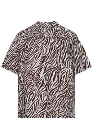 Freequent FQMELE-SHIRT Brilliant White w. Coffee Bean