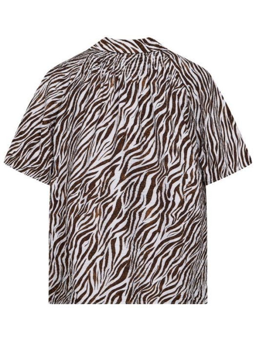 Freequent FQMELE-SHIRT Brilliant White w. Coffee Bean