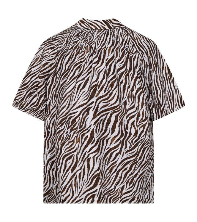 Freequent FQMELE-SHIRT Brilliant White w. Coffee Bean