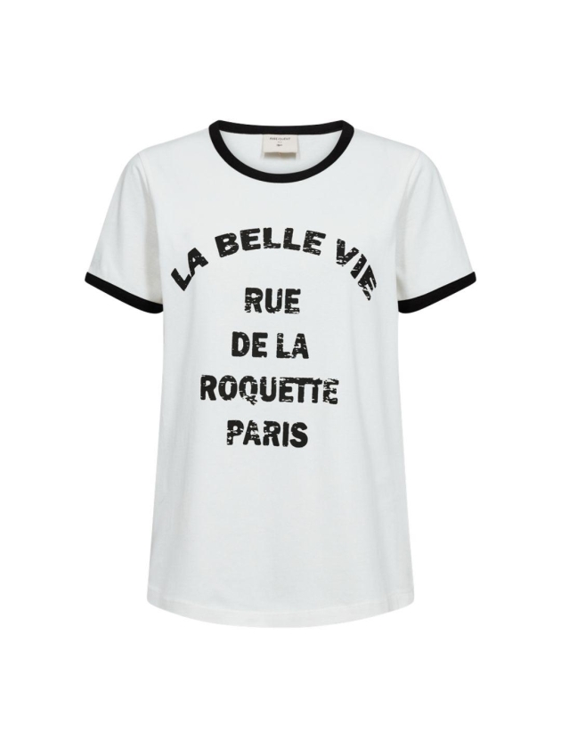 Freequent FQFENJAL-TEE Star Off-white w. Black