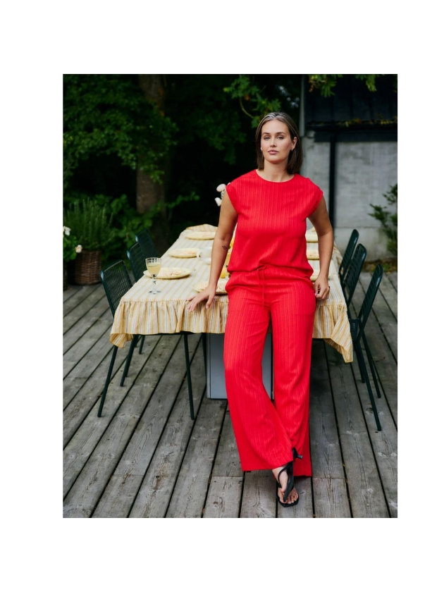 Freequent FQGRSVALSE-BLOUSE True Red