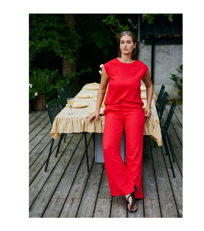 Freequent FQGRSVALSE-PANTS True Red