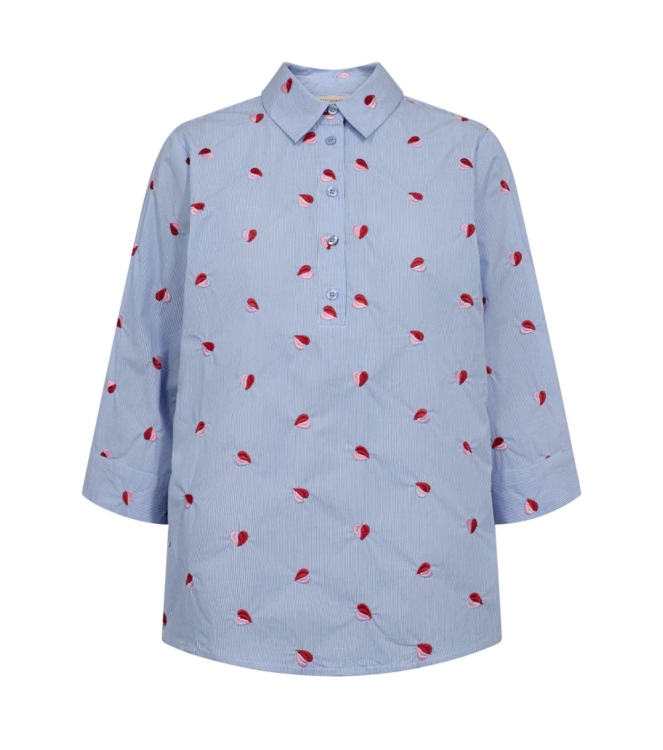 Freequent FQROSAN-SHIRT Blue Bell w. Sweet Lilac