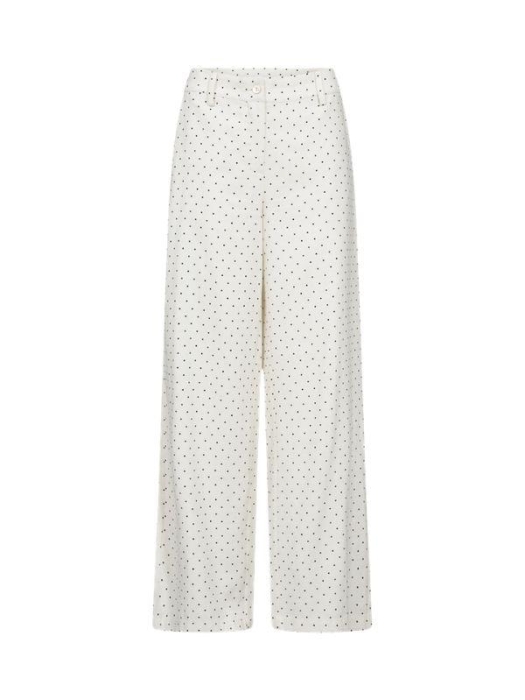 Freequent FQANYA-PANTS Star Off-white w. Black