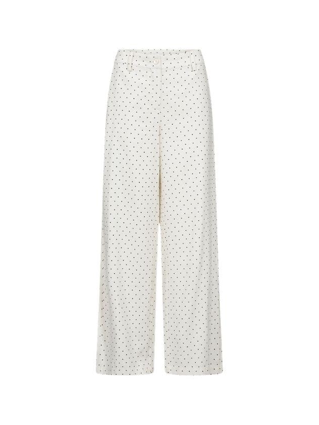Freequent FQANYA-PANTS Star Off-white w. Black