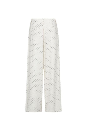 Freequent FQANYA-PANTS Star Off-white w. Black