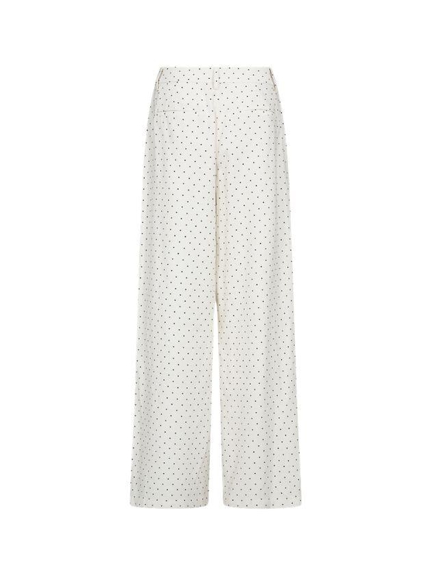 Freequent FQANYA-PANTS Star Off-white w. Black