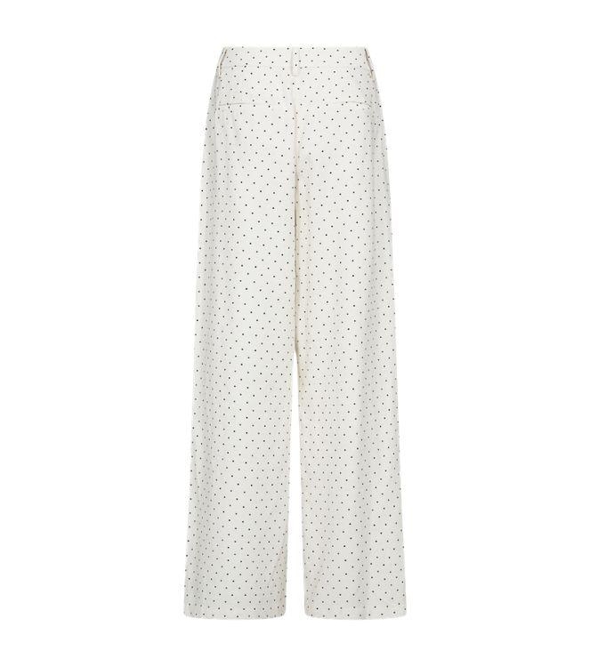 Freequent FQANYA-PANTS Star Off-white w. Black