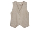 Freequent FQLAVASI-WAISTCOAT Sand Melange w. Silver