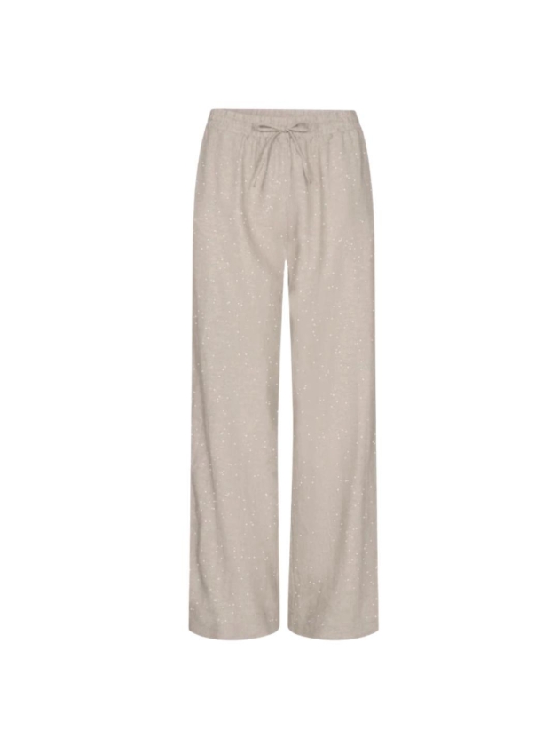 Freequent FQLAVASI-PANTS Sand Melange w. Silver