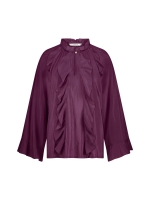 Summum Woman Top ruffles Cotton viscose. 324 Wineberry