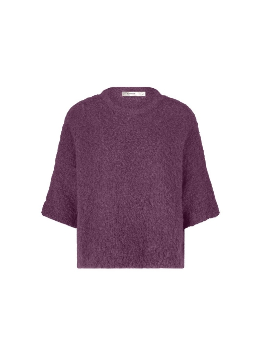 Summum Woman Sweater soft boucle knit 324 Wineberry