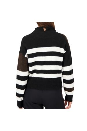 Monari Pullover 997 Schwarz ringel