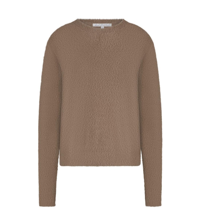 Red Button De Fluffy Sweater is een hele zacht 421 Mid brown