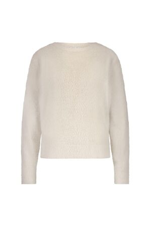 Red Button De Fluffy Sweater is een hele zacht 337 Cream