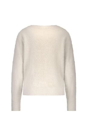 Red Button De Fluffy Sweater is een hele zacht 337 Cream