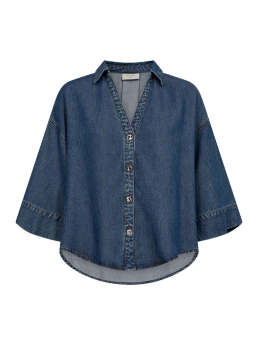 Freequent FQMILO-SHIRT Medium Blue Denim