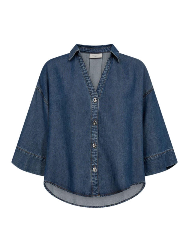 Freequent FQMILO-SHIRT Medium Blue Denim