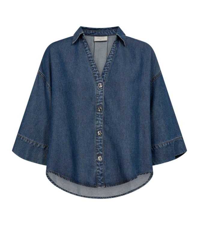 Freequent FQMILO-SHIRT Medium Blue Denim