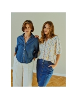 Freequent FQMILO-SHIRT Medium Blue Denim