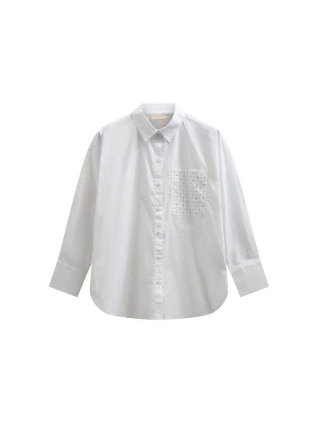 Freequent Poplin pocket deco Bright white