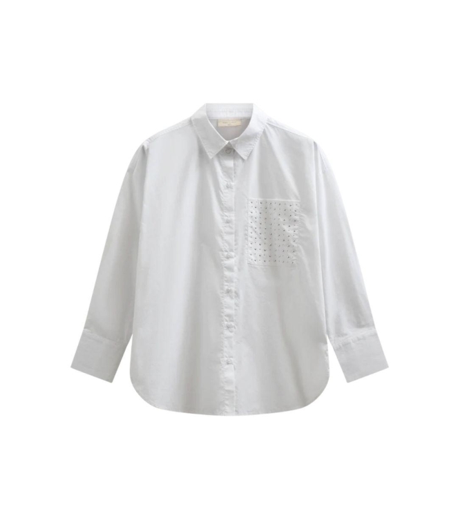 Freequent Poplin pocket deco Bright white