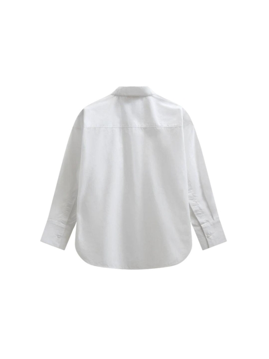 Freequent Poplin pocket deco Bright white