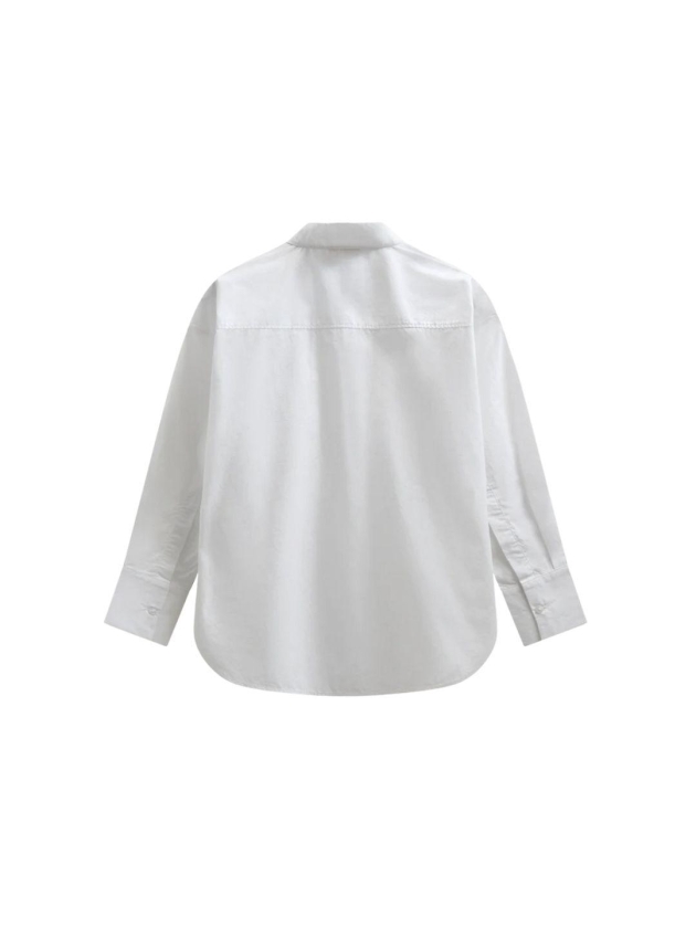Freequent Poplin pocket deco Bright white
