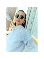 Freequent Poplin pocket deco Bright white