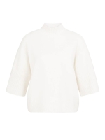 Yaya Trui met geribde driekwart mou 10022 Snowfall white mel