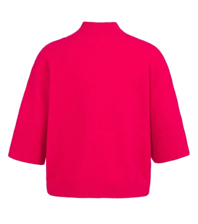 Yaya Trui met geribde driekwart mou 818522 Rose red mel